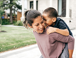 mother and son