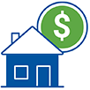 home with dollar savings icon
